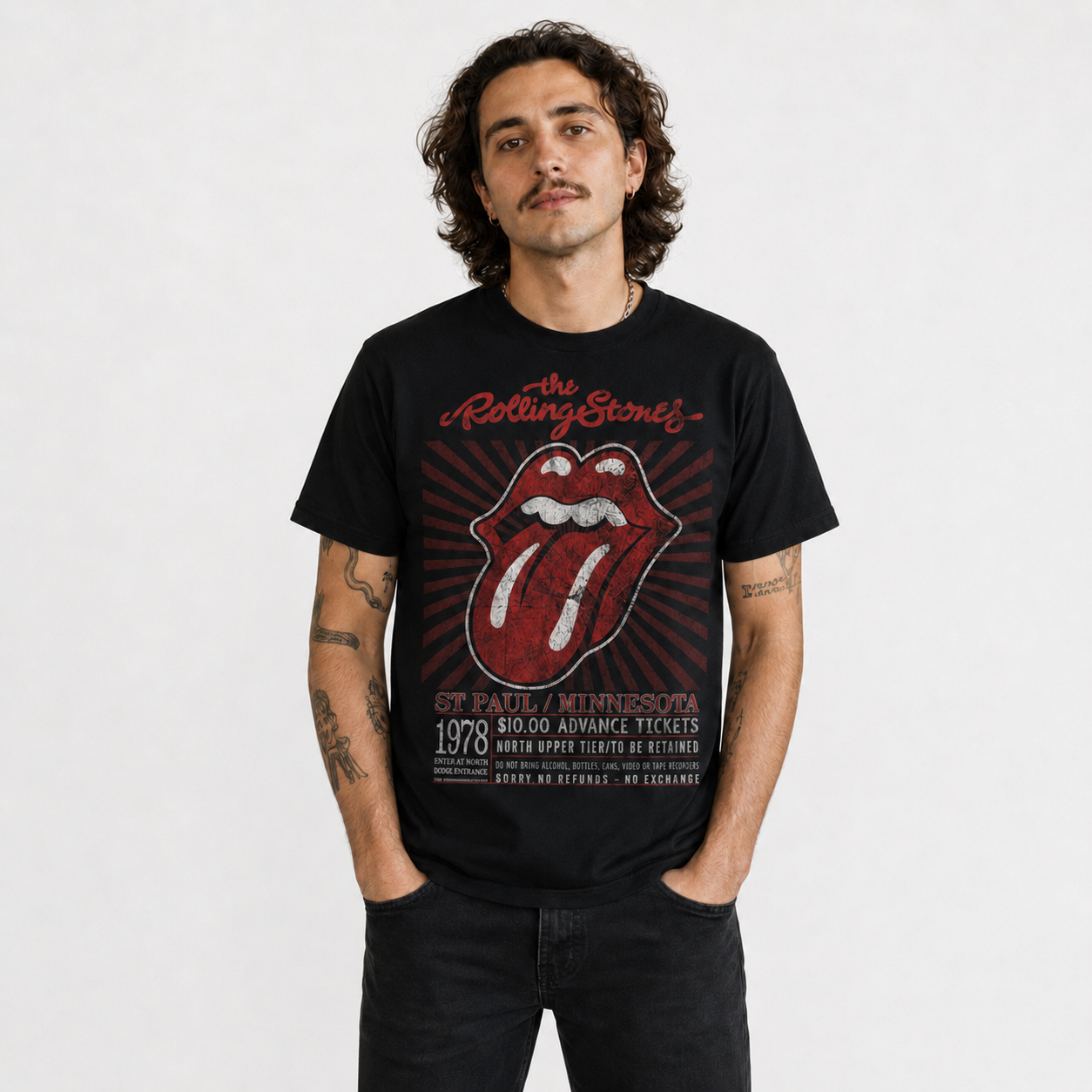 Remera - The Rolling Stones - Minnesota 1978