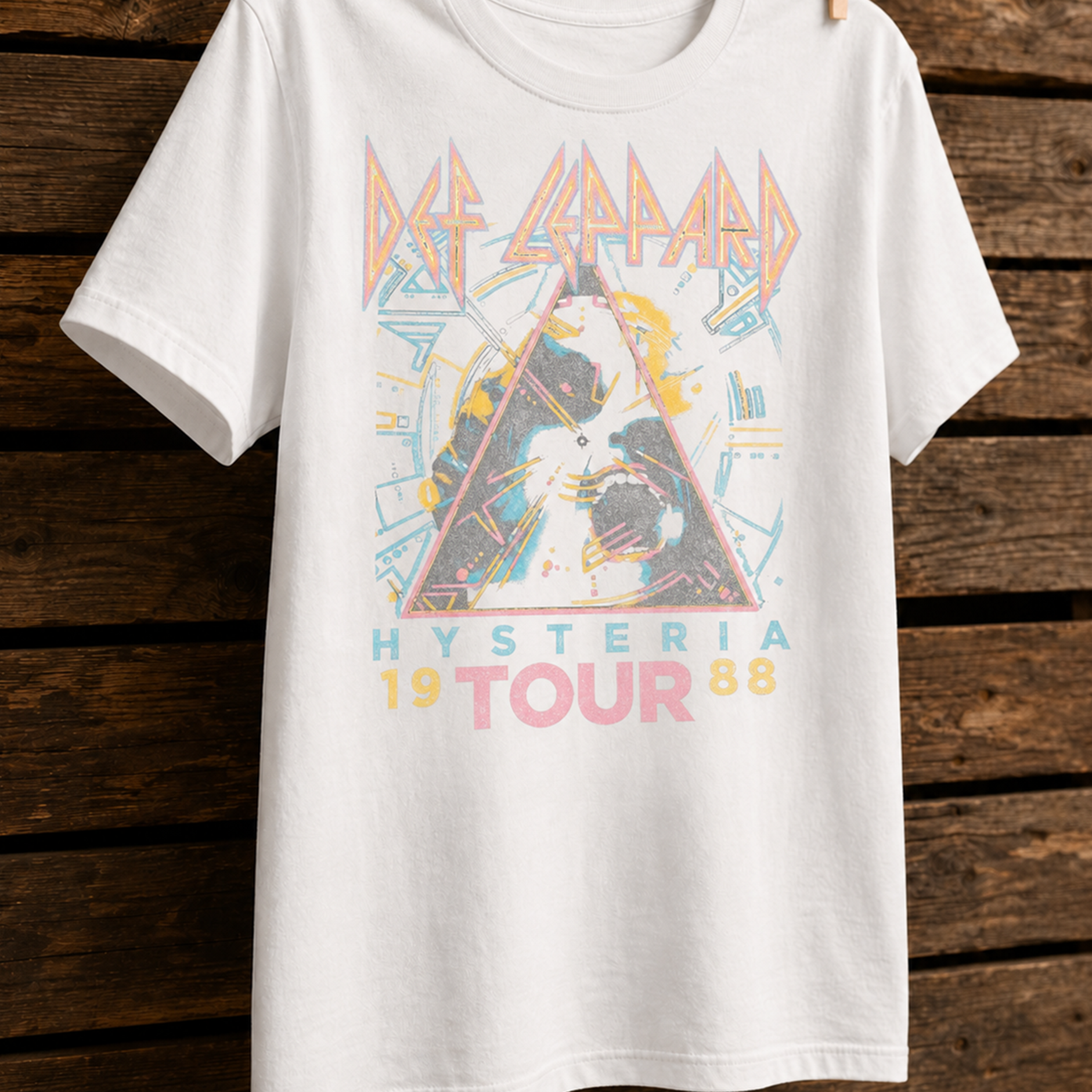 Remera - DEF LEPPARD - Hysteria Tour '88